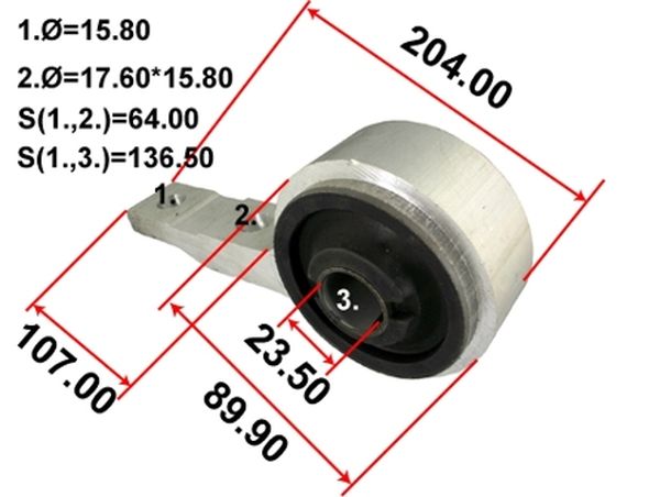 САЙЛЕНТБЛОК РЫЧАГА ПОДВЕСКИ TENACITY AAMNI1032