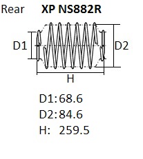 ПРУЖИНА ПОДВЕСКИ NHK XPNS882R
