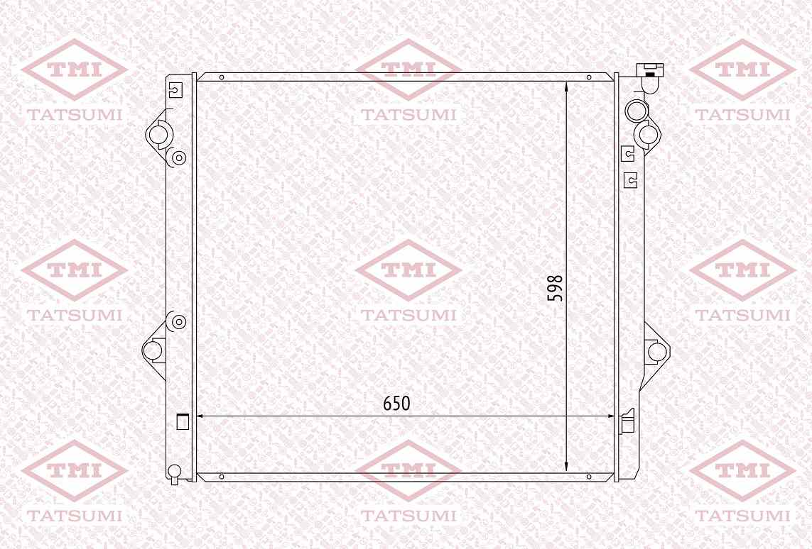 РАДИАТОР СИСТЕМЫ ОХЛАЖДЕНИЯ ДВС TATSUMI TGA1036