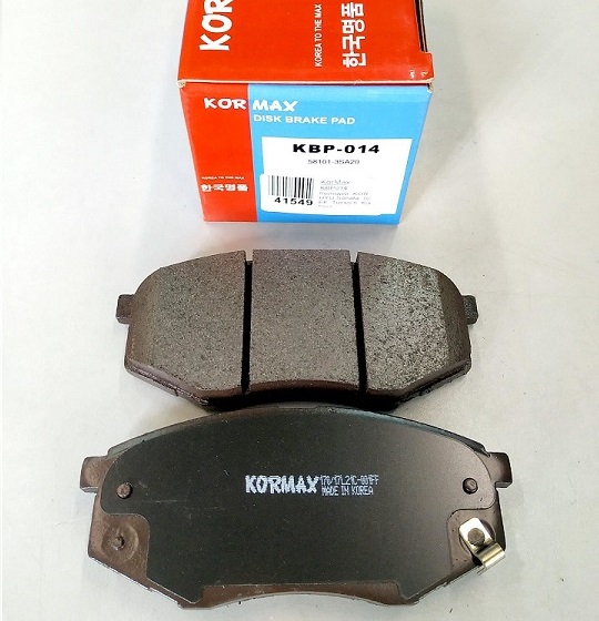 КОЛОДКИ ТОРМОЗНЫЕ ДИСКОВЫЕ KORMAX KBP014