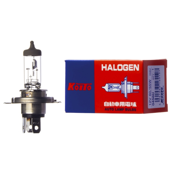 ЛАМПА ГАЛЛОГЕНОВАЯ KOITO 0456U H4 12V 60Вт. Галлогеная P43t-38