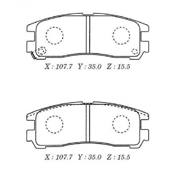 КОЛОДКИ ТОРМОЗНЫЕ ДИСКОВЫЕ KASHIYAMA D6024