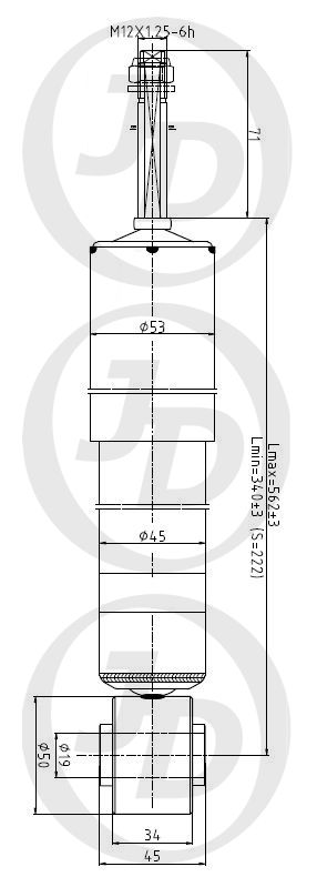 АМОРТИЗАТОР ПОДВЕСКИ JD JAA0284