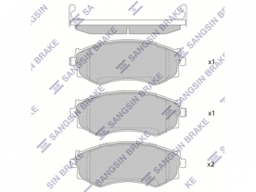 КОЛОДКИ ТОРМОЗНЫЕ ДИСКОВЫЕ SANGSIN BRAKE SP2034