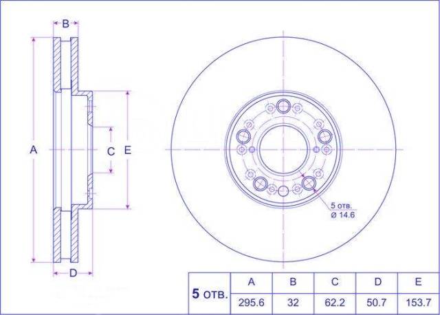 ДИСК ТОРМОЗНОЙ Ti-Guar TG4351253010