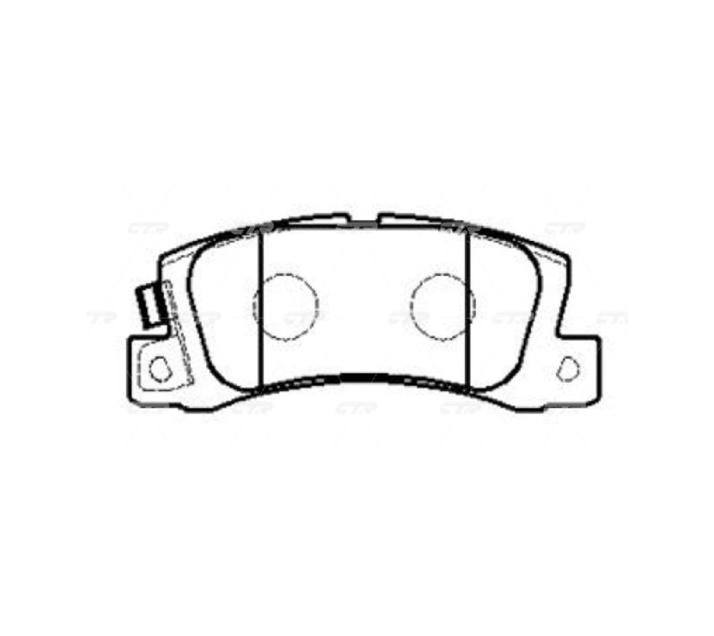 КОЛОДКИ ТОРМОЗНЫЕ ДИСКОВЫЕ CTR GK1094