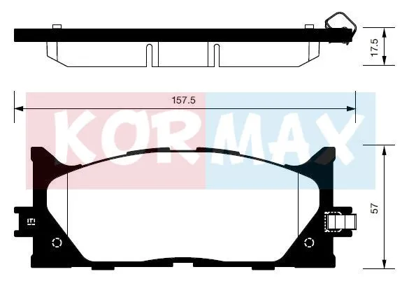 КОЛОДКИ ТОРМОЗНЫЕ ДИСКОВЫЕ KORMAX KBP089