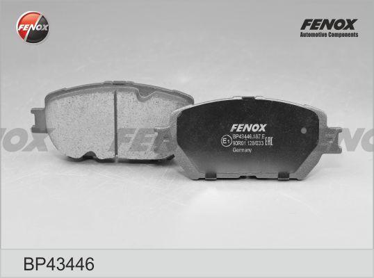 КОЛОДКИ ТОРМОЗНЫЕ ДИСКОВЫЕ FENOX BP43446
