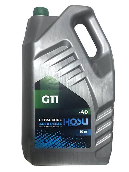 АНТИФРИЗ HOSU HSCL0006 ULTRA COOL G11 -40 Зеленый 10 л.