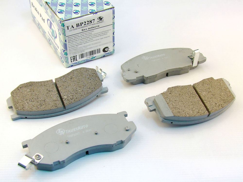 КОЛОДКИ ТОРМОЗНЫЕ ДИСКОВЫЕ TRUSTAUTO TABP2287