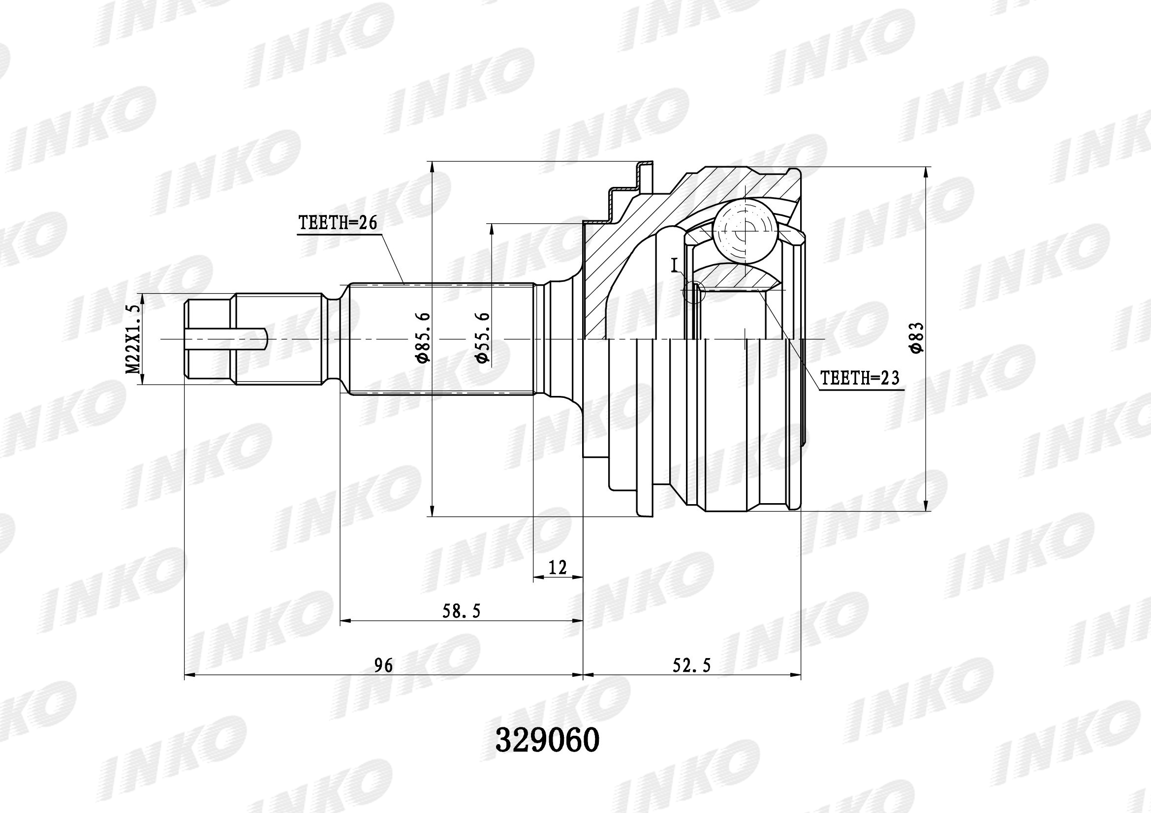 ШРУС INKO 329060