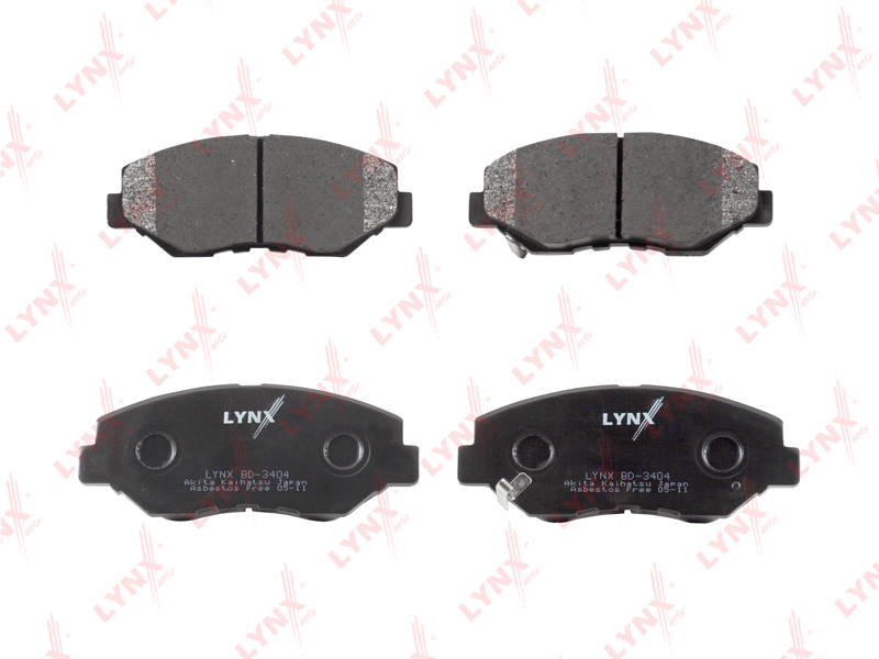 КОЛОДКИ ТОРМОЗНЫЕ ДИСКОВЫЕ LYNXauto BD3404