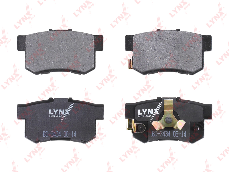 КОЛОДКИ ТОРМОЗНЫЕ ДИСКОВЫЕ LYNXauto BD3434