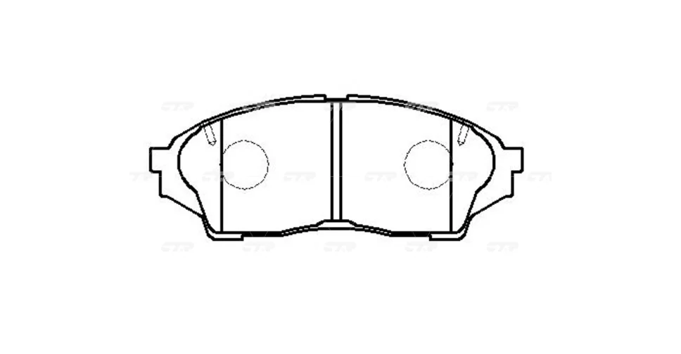 КОЛОДКИ ТОРМОЗНЫЕ ДИСКОВЫЕ CTR GK1159