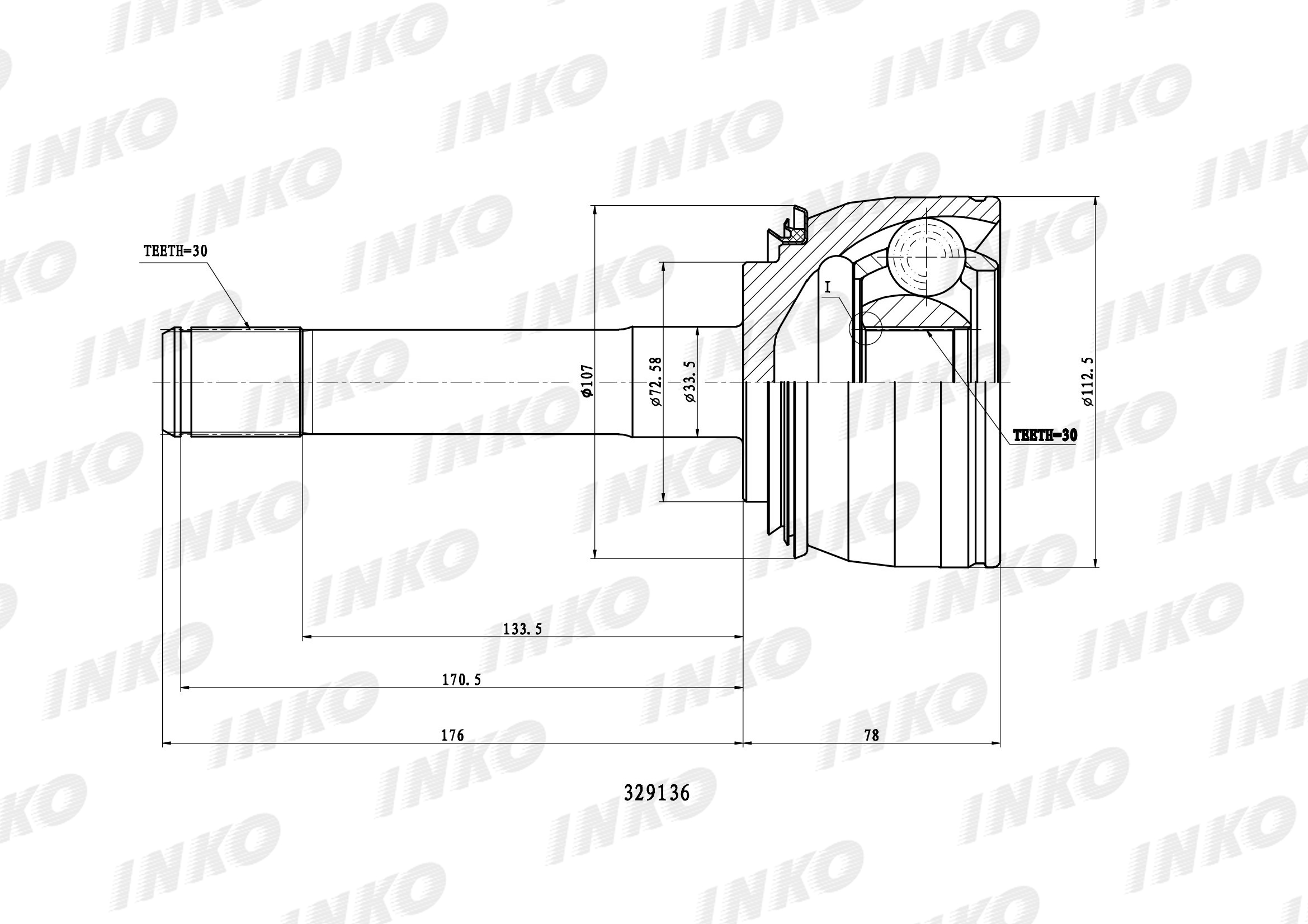 ШРУС INKO 329136
