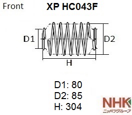 ПРУЖИНА ПОДВЕСКИ NHK XPHC043F