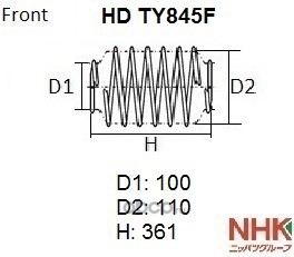 ПРУЖИНА ПОДВЕСКИ NHK HDTY845F