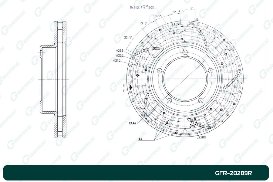 ДИСК ТОРМОЗНОЙ G-BRAKE GFR20289R