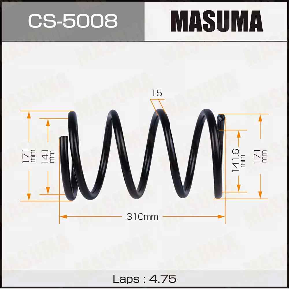 ПРУЖИНА ПОДВЕСКИ MASUMA CS5008