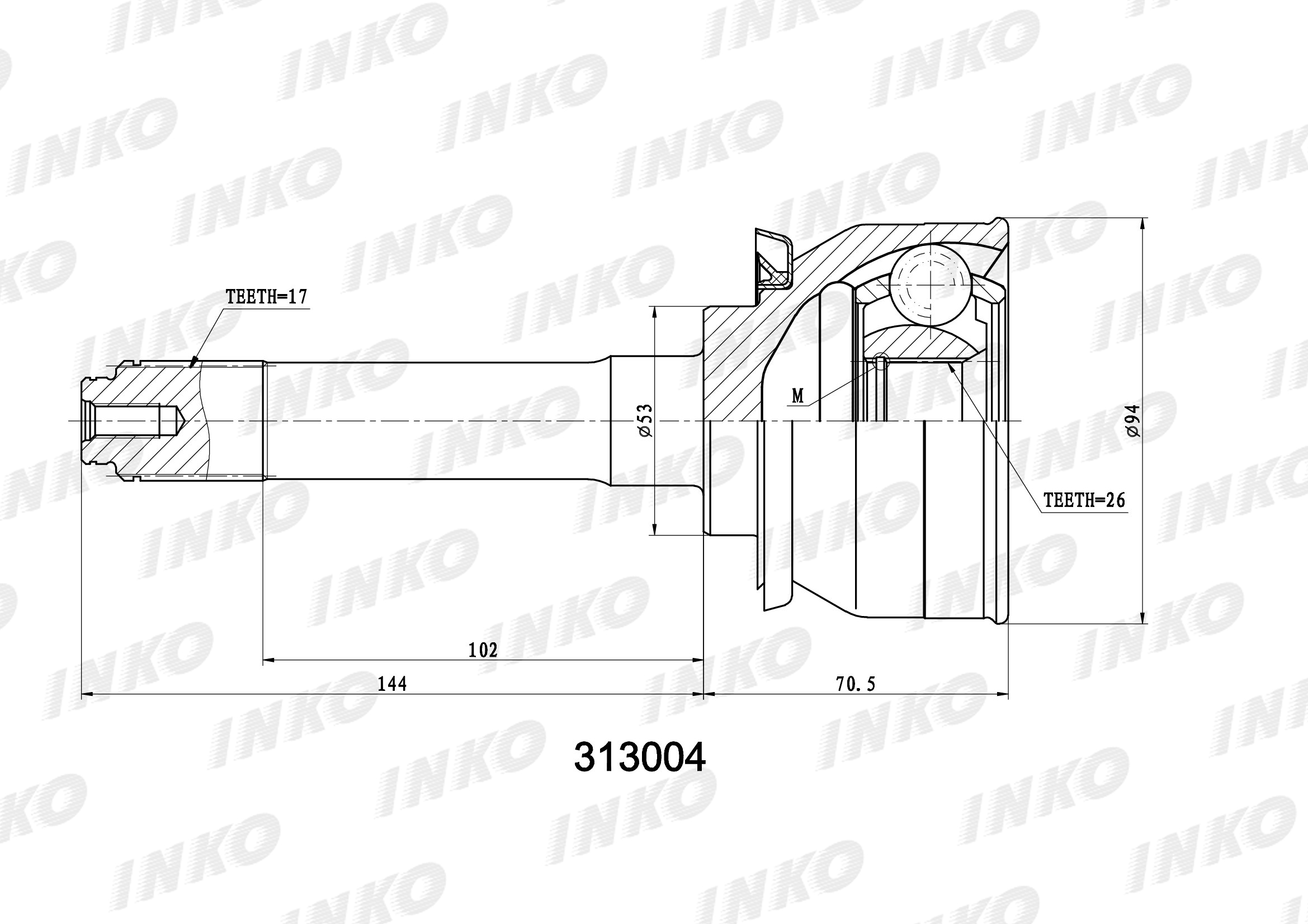ШРУС INKO 313004