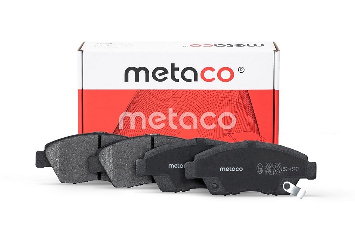 КОЛОДКИ ТОРМОЗНЫЕ ДИСКОВЫЕ METACO 3000205