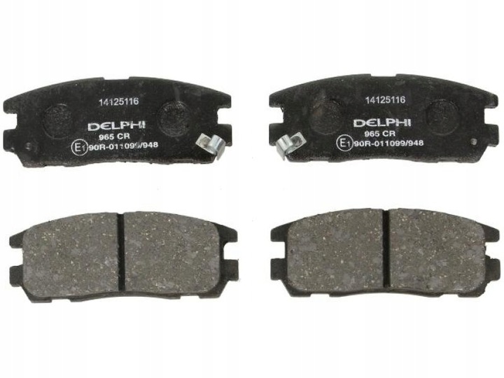КОЛОДКИ ТОРМОЗНЫЕ ДИСКОВЫЕ DELPHI LP965