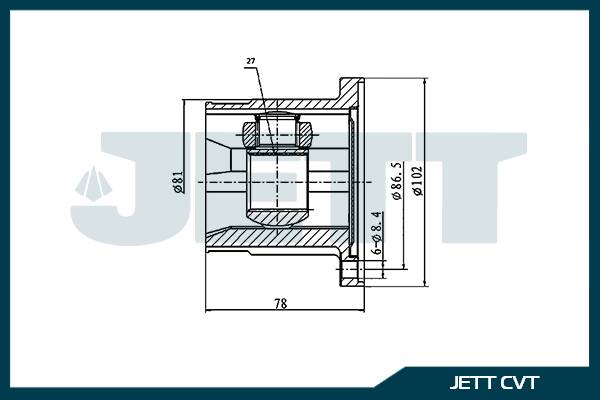 ШРУС ВНУТРЕННИЙ JETT V401178