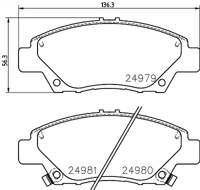 КОЛОДКИ ТОРМОЗНЫЕ ДИСКОВЫЕ IXAT X3P0195