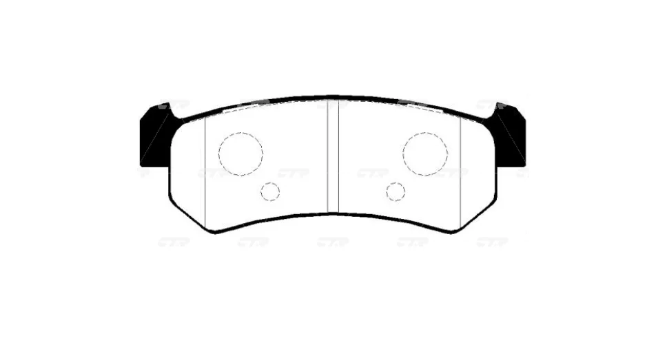 КОЛОДКИ ТОРМОЗНЫЕ ДИСКОВЫЕ CTR GK0442