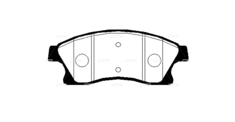 КОЛОДКИ ТОРМОЗНЫЕ ДИСКОВЫЕ CTR GK0449