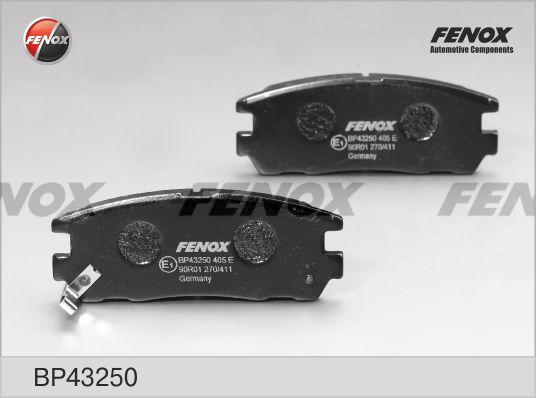 КОЛОДКИ ТОРМОЗНЫЕ ДИСКОВЫЕ FENOX BP43250