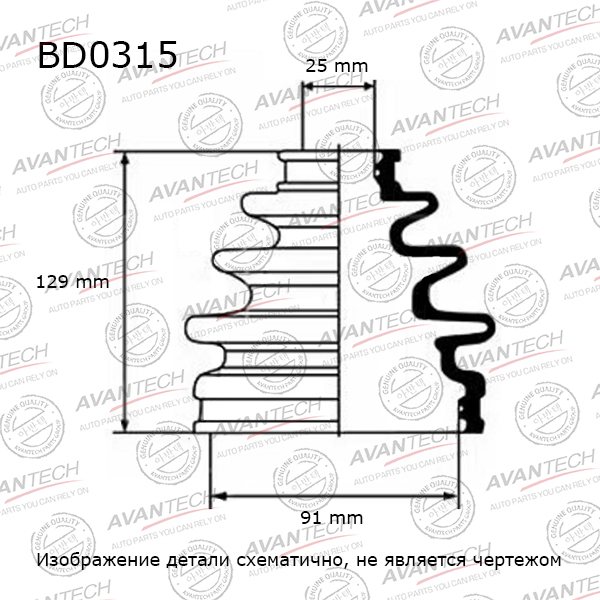 ПЫЛЬНИК ПРИВОДА AVANTECH BD0315