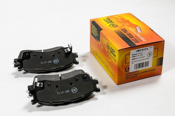 КОЛОДКИ ТОРМОЗНЫЕ ДИСКОВЫЕ JD JBP0173