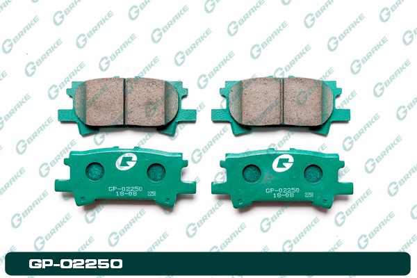 КОЛОДКИ ТОРМОЗНЫЕ ДИСКОВЫЕ G-BRAKE GP02250