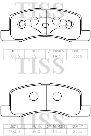 КОЛОДКИ ТОРМОЗНЫЕ ДИСКОВЫЕ PARAUT M281483