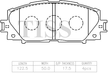 КОЛОДКИ ТОРМОЗНЫЕ ДИСКОВЫЕ PARAUT T281559