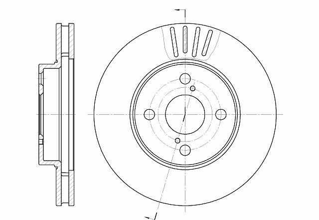 ДИСК ТОРМОЗНОЙ G-BRAKE GR02843