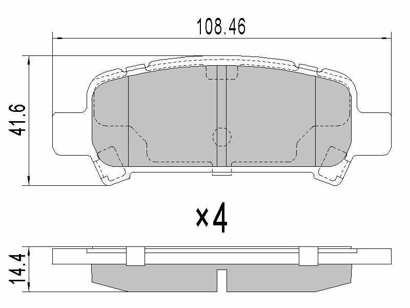 КОЛОДКИ ТОРМОЗНЫЕ ДИСКОВЫЕ SAT ST26696AG020