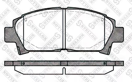 КОЛОДКИ ТОРМОЗНЫЕ ДИСКОВЫЕ STELLOX 438002SX