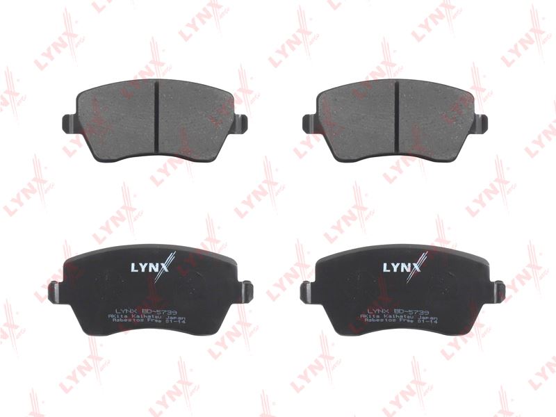 КОЛОДКИ ТОРМОЗНЫЕ ДИСКОВЫЕ LYNXauto BD5739