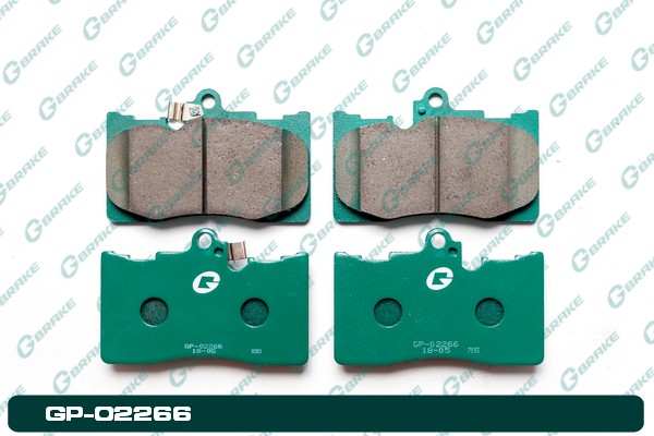 КОЛОДКИ ТОРМОЗНЫЕ ДИСКОВЫЕ G-BRAKE GP02266
