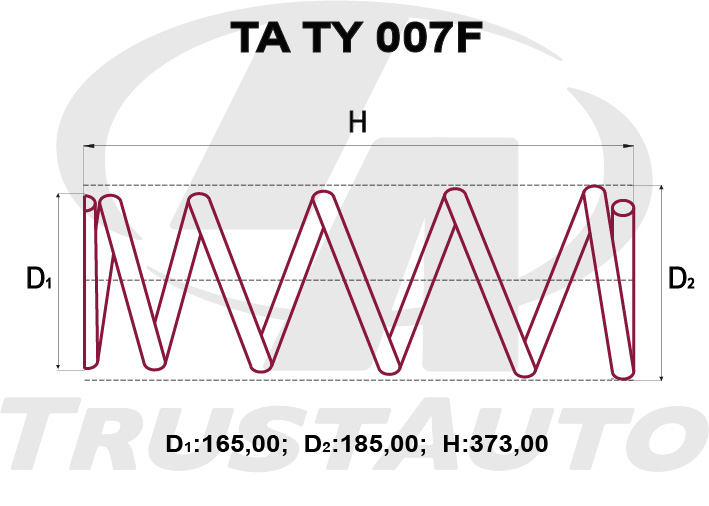 ПРУЖИНА ПОДВЕСКИ TRUSTAUTO TATY007F