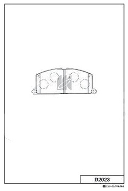 КОЛОДКИ ТОРМОЗНЫЕ ДИСКОВЫЕ KASHIYAMA D2023