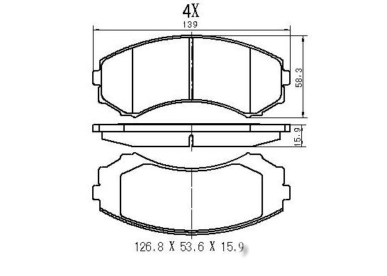 КОЛОДКИ ТОРМОЗНЫЕ ДИСКОВЫЕ JD JBP0210