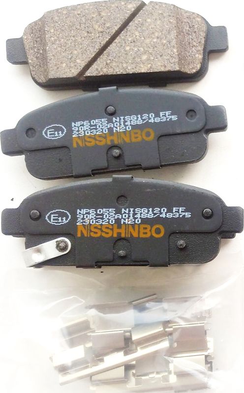 КОЛОДКИ ТОРМОЗНЫЕ ДИСКОВЫЕ NISSHINBO NP6055