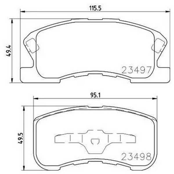 КОЛОДКИ ТОРМОЗНЫЕ ДИСКОВЫЕ PARAUT D281054