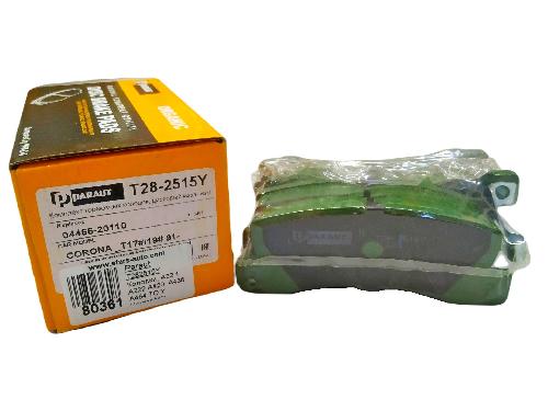 КОЛОДКИ ТОРМОЗНЫЕ ДИСКОВЫЕ PARAUT T282515Y