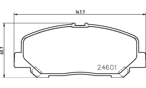 КОЛОДКИ ТОРМОЗНЫЕ ДИСКОВЫЕ NISSHINBO NP1113