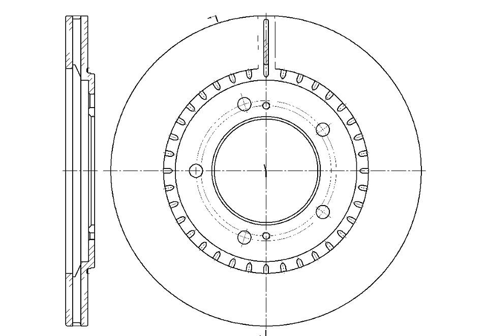 ДИСК ТОРМОЗНОЙ G-BRAKE GR20033