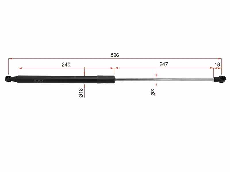 АМОРТИЗАТОР КАПОТА TOYOTA 534400W220